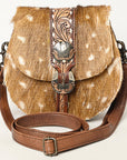 American Darling Crossbody Hair-On Genuine Leather Women Bag Western Handbag Purse