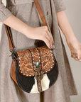 American Darling Crossbody Hair-On Genuine Leather Women Bag Western Handbag Purse