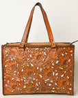 OHLAY KBG322B TOTE Hand Tooled Genuine Leather women bag western handbag purse