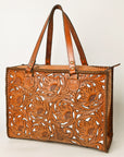 OHLAY KBG322B TOTE Hand Tooled Genuine Leather women bag western handbag purse