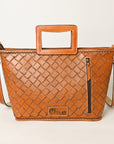 OHLAY KBG324B TOTE Hand Tooled Genuine Leather women bag western handbag purse
