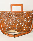 OHLAY KBG324B TOTE Hand Tooled Genuine Leather women bag western handbag purse