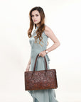 OHLAY KBG319B TOTE Hand Tooled Genuine Leather women bag western handbag purse