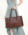 OHLAY KBG319B TOTE Hand Tooled Genuine Leather women bag western handbag purse