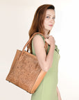 OHLAY KBG338C TOTE Hand Tooled Genuine Leather women bag western handbag purse