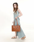 OHLAY KBG341 TOTE Hand Tooled Genuine Leather women bag western handbag purse