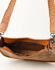 OHLAY KBG342 Cross Body Hand Tooled Genuine Leather women bag western handbag purse