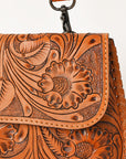 OHLAY WALLET Hand Tooled Genuine Leather women bag western handbag purse