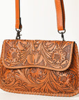 OHLAY WALLET Hand Tooled Genuine Leather women bag western handbag purse