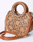 ADBG1227 American Darling Hand Tooled Genuine Leather Women Bag Western Handbag Purse