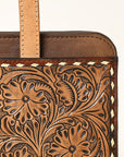 American Darling Briefcase Hand Tooled Genuine Leather Women Bag Western Handbag Purse