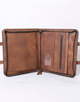 American Darling Briefcase Hand Tooled Genuine Leather Women Bag Western Handbag Purse