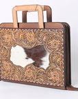 American Darling Briefcase Hand Tooled Genuine Leather Women Bag Western Handbag Purse
