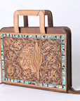 American Darling Briefcase Hand Tooled Genuine Leather Women Bag Western Handbag Purse