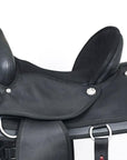 Hilason Horse Trail Pleasure Endurance Synthetic Saddle Black