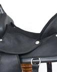 Hilason Horse Trail Pleasure Endurance Synthetic Saddle Black