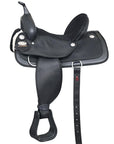Hilason Horse Trail Pleasure Endurance Synthetic Saddle Black