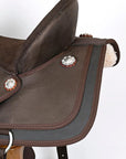 Hilason Horse Trail Pleasure Endurance Synthetic Saddle Brown