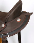 Hilason Horse Trail Pleasure Endurance Synthetic Saddle Brown