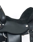 Hilason Horse Trail Pleasure Endurance Synthetic Saddle Black