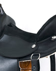 Hilason Horse Trail Pleasure Endurance Synthetic Saddle Black