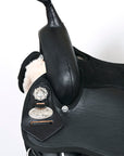 Hilason Horse Trail Pleasure Endurance Synthetic Saddle Black