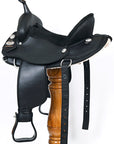 Hilason Horse Trail Pleasure Endurance Synthetic Saddle Black