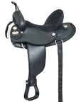 Hilason Horse Trail Pleasure Endurance Synthetic Saddle Black
