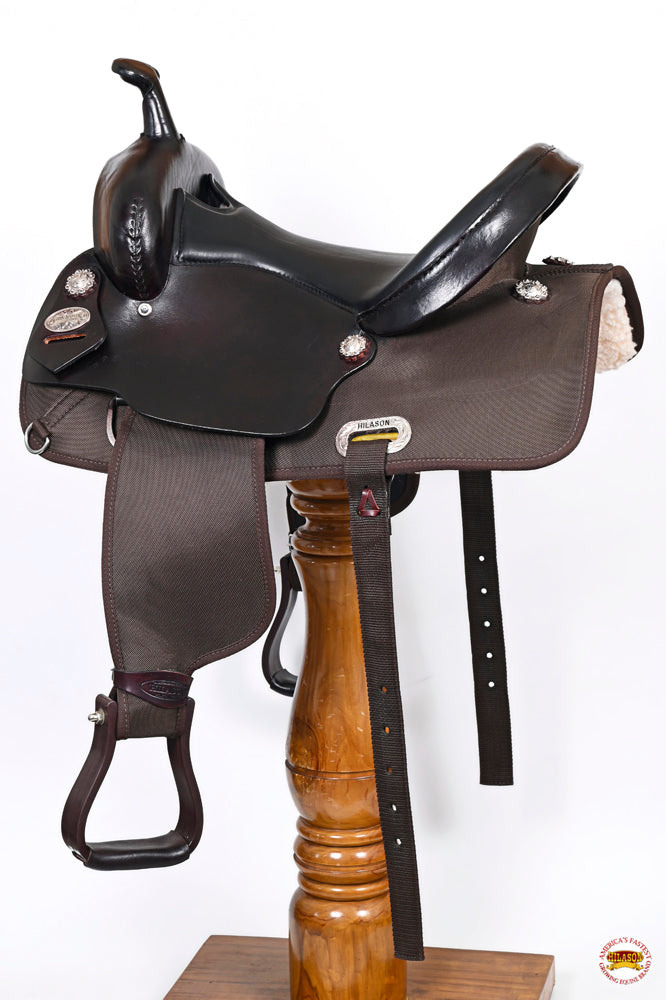Hilason Horse Trail Pleasure Endurance Synthetic Saddle Brown