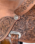 HILASON Western Horse Ranch Roping Saddle Riding Brown