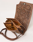 American Darling ADBG1229 Hand Tooled Genuine Leather women bag western handbag purse