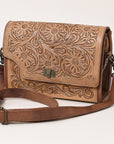 American Darling ADBG1229 Hand Tooled Genuine Leather women bag western handbag purse
