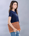 American Darling Hand Tooled Genuine Leather Women Bag Western Handbag Purse