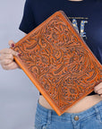 American Darling Hand Tooled Genuine Leather Women Bag Western Handbag Purse