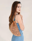 American Darling Clutch Hand Tooled Genuine Leather Women Bag Western Handbag Purse