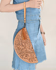 American Darling Clutch Hand Tooled Genuine Leather Women Bag Western Handbag Purse