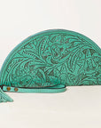 American Darling Clutch Hand Tooled Genuine Leather Women Bag Western Handbag Purse
