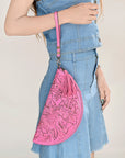 American Darling Clutch Hand Tooled Genuine Leather Women Bag Western Handbag Purse