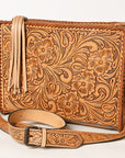 American Darling Hand Tooled Genuine Leather Women Bag Western Handbag Purse
