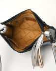 American Darling Hand Tooled Genuine Leather Women Bag Western Handbag Purse