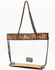 American Darling ADBG1238 Tote Hand Tooled Genuine Leather women bag western handbag purse