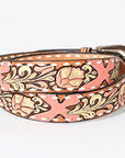 American Darling ADBLF213-L Beautifully Hand Tooled Genuine American Leather Belt Men and Women