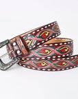 American Darling Beautifully Hand Tooled Genuine American Leather Belt Men and Women