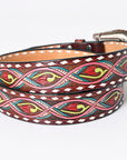 American Darling Beautifully Hand Tooled Genuine American Leather Belt Men and Women