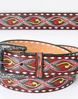 American Darling Beautifully Hand Tooled Genuine American Leather Belt Men and Women