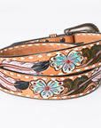 American Darling ADBLF152-L Beautifully Hand Tooled Genuine American Leather Belt Men and Women