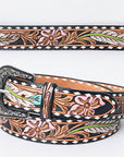 American Darling Beautifully Hand Tooled Genuine American Leather Belt Men and Women