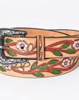 American Darling Beautifully Hand Tooled Genuine American Leather Belt Men and Women