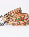 American Darling Beautifully Hand Tooled Genuine American Leather Belt Men and Women
