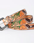 American Darling Beautifully Hand Tooled Genuine American Leather Belt Men and Women
